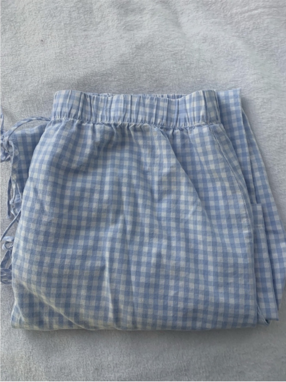 Sincerely Jules Soft Baby Blue
Gingham Wide Leg Side Bow Tie
Pants XL - Picture 16 of 16